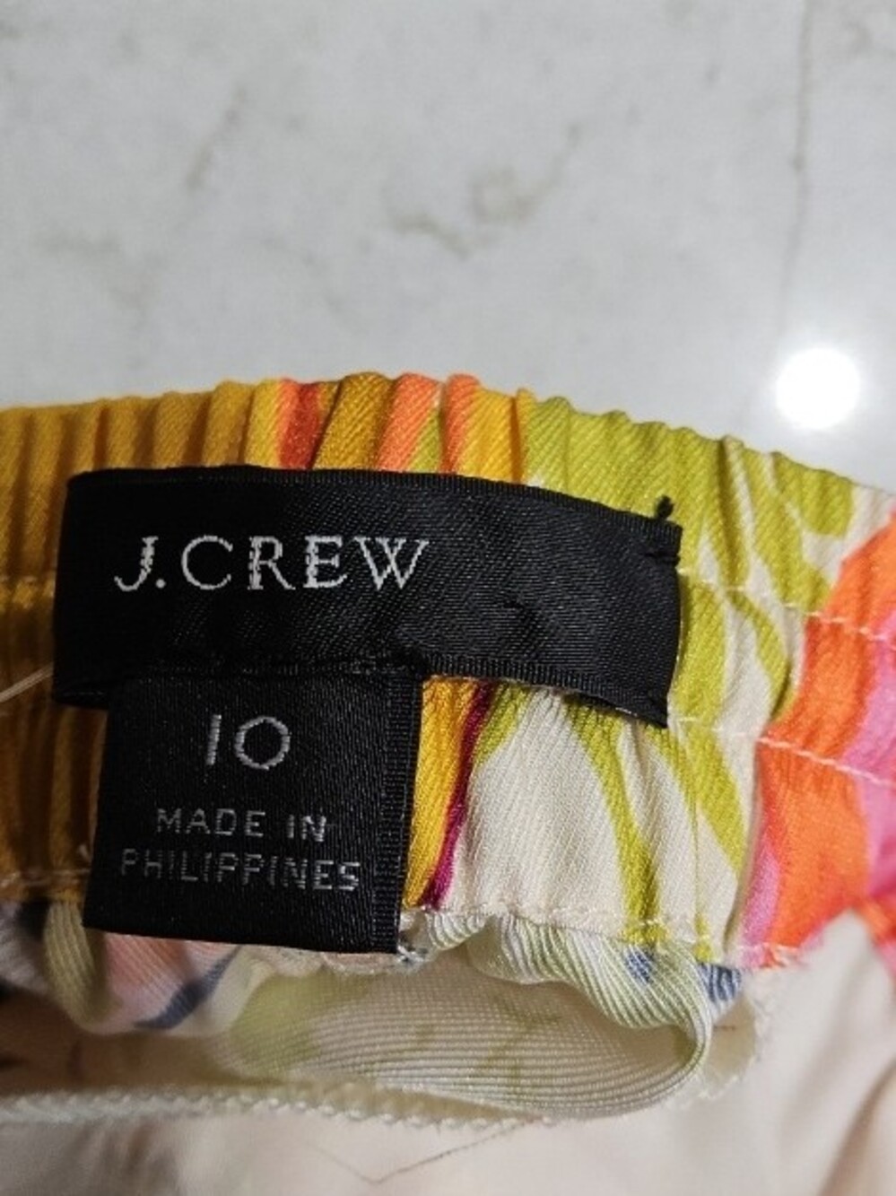 J. Crew Multicolor Safari Print Drawstring Pants - Picture 2 of 2